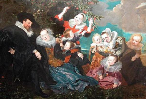 Portrait of Beresteyn-van der Eem family, unknow artist